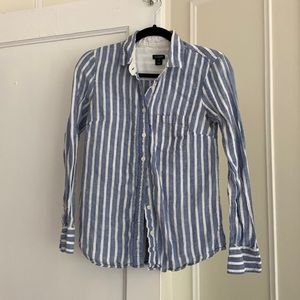 Striped Linen Button Down